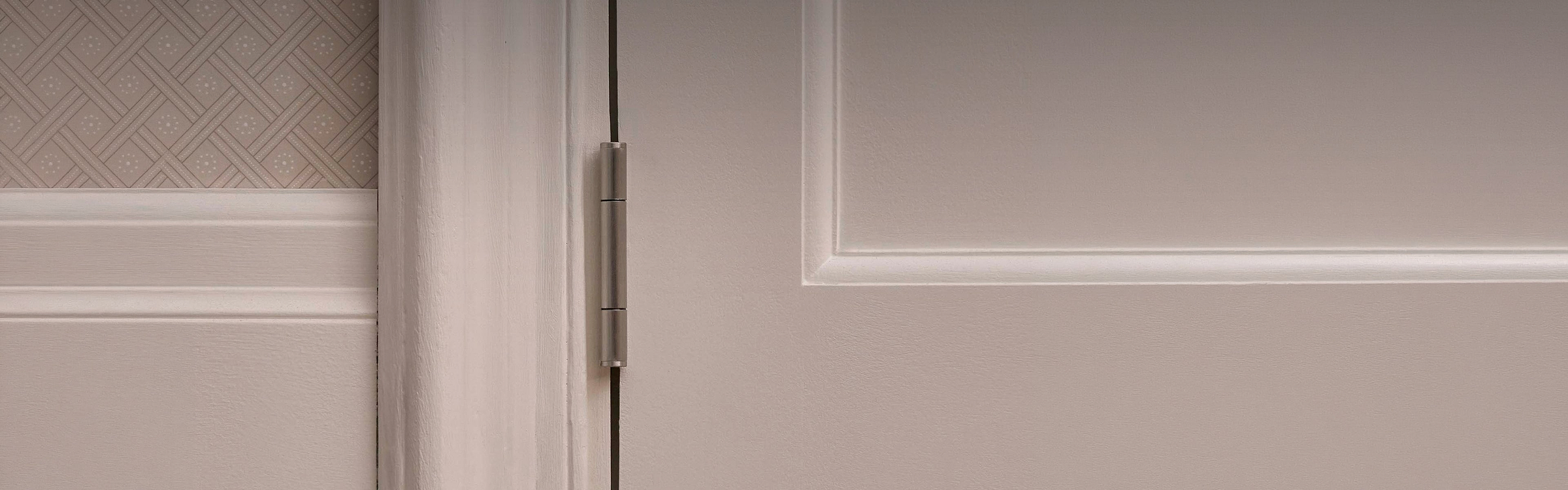 Satin nickel hinges