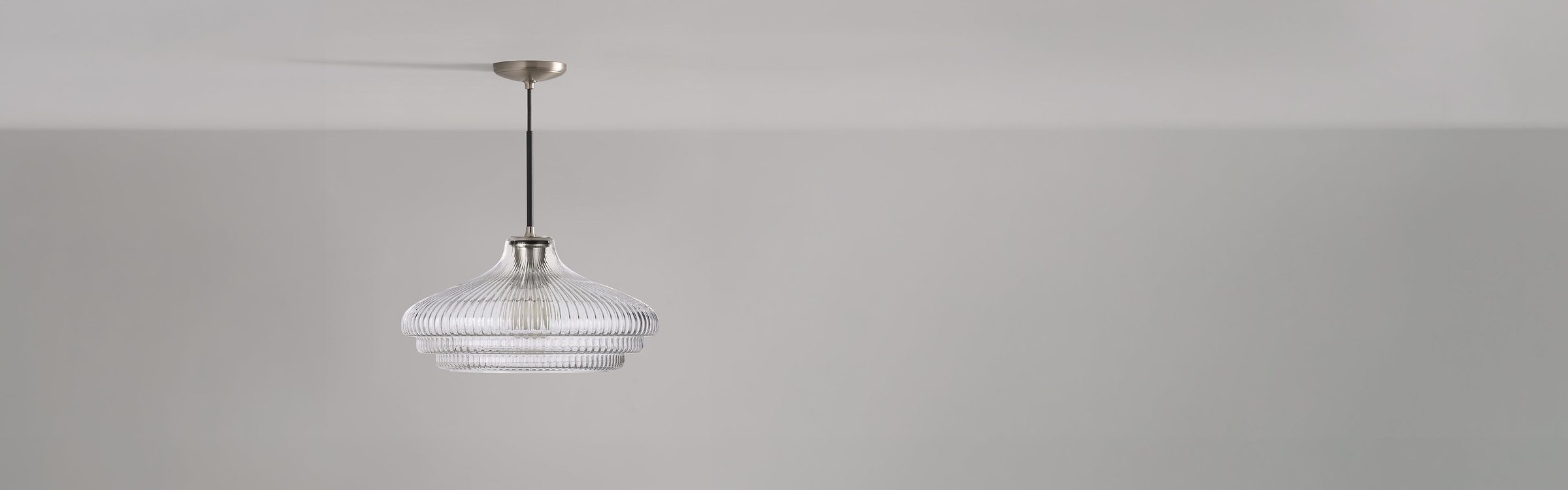 Satin nickel pendant lights