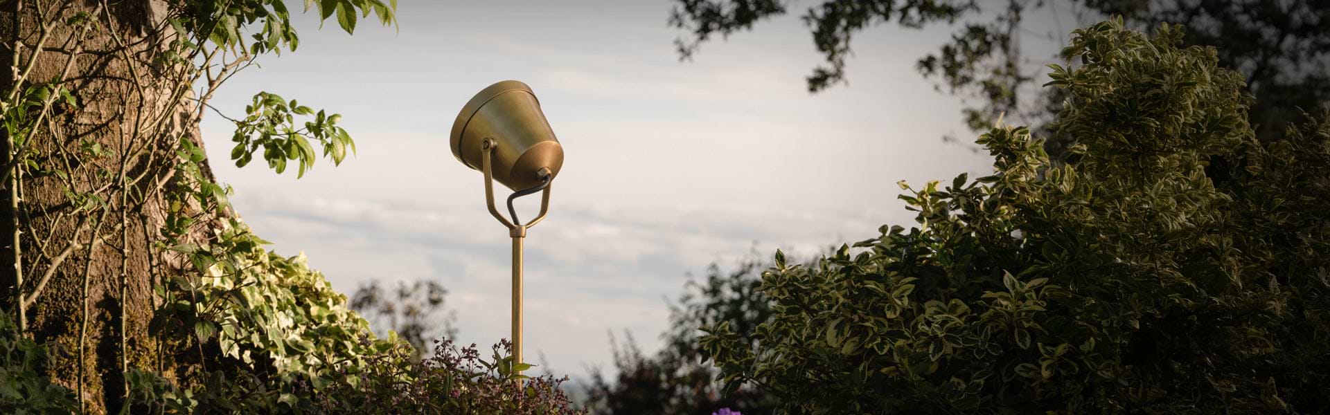 Antique brass lighting