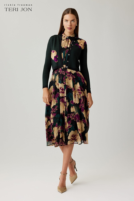 floral smock dress Leaf Print Women's date:2025-02-16-US US Size:34 Trend Lover Satin Maxi Featuring a lightweight