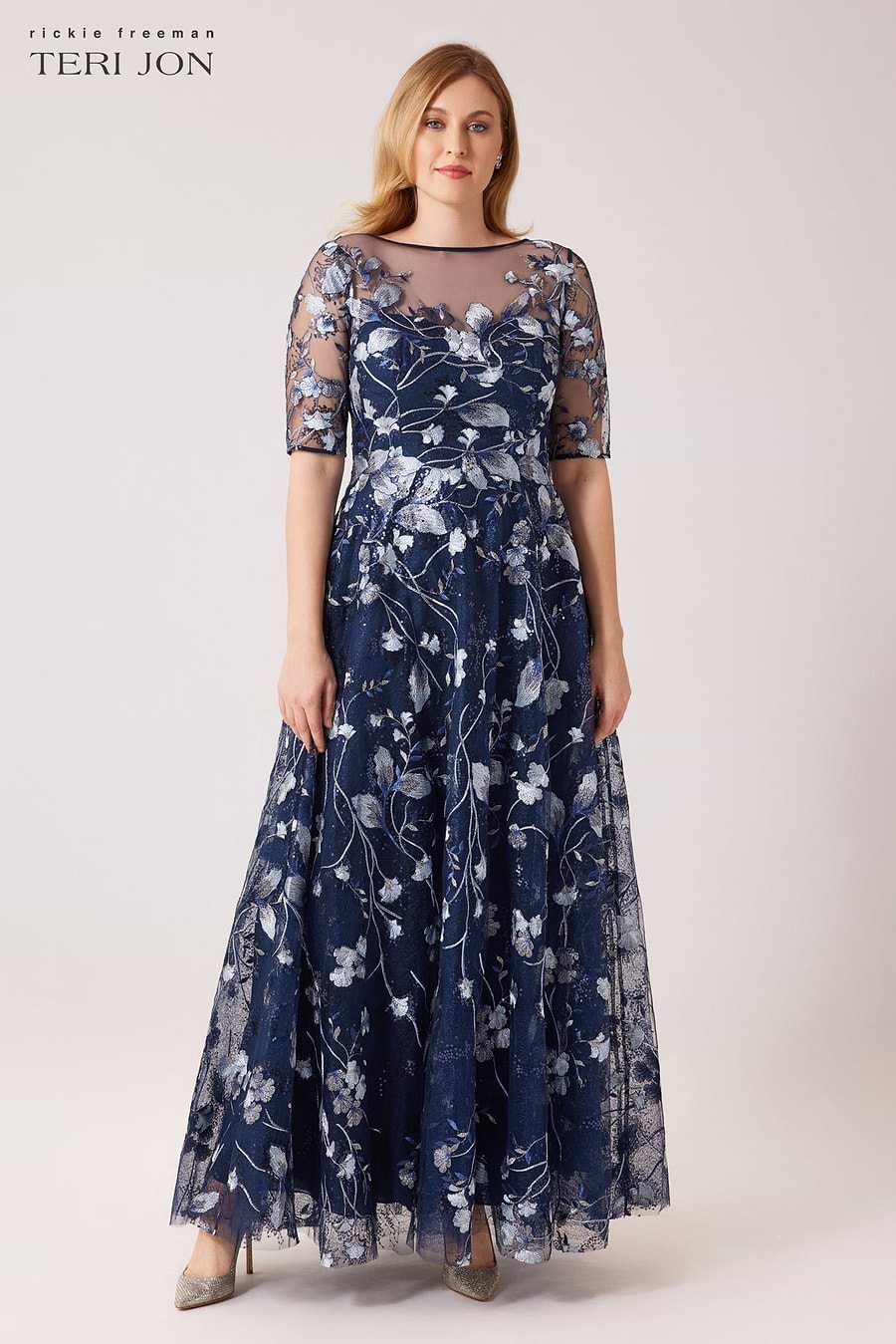 Navy Silver Plus Size Image