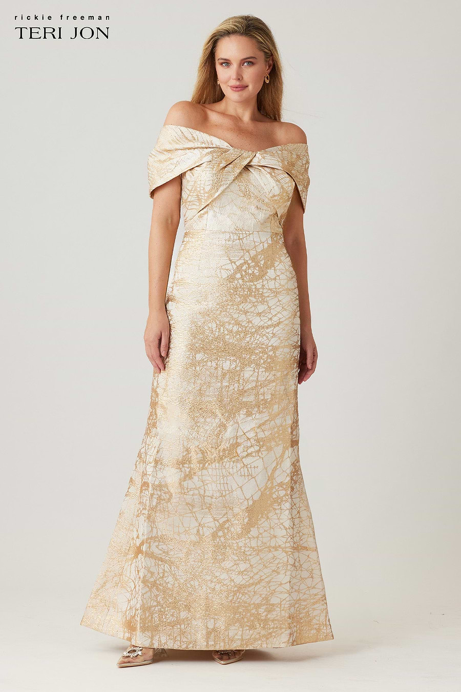 Plus Size Image Ivory Gold