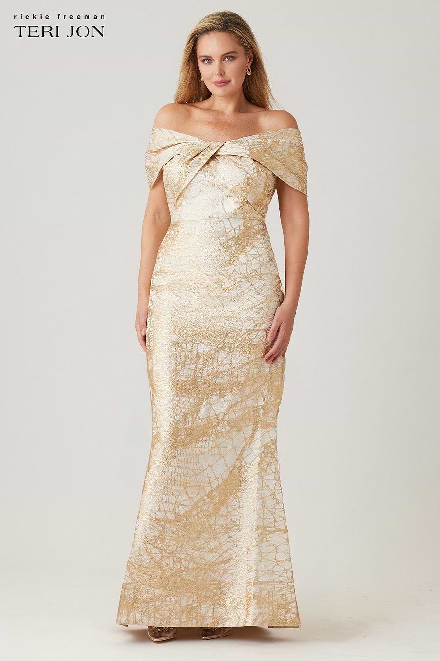 Plus Size Image Ivory Gold