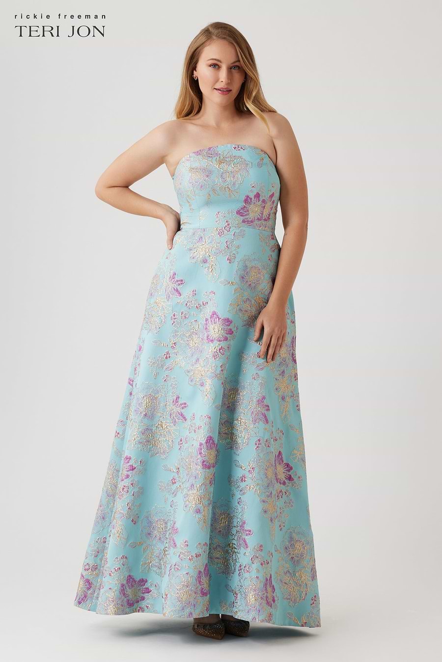 Plus Size Image Light Blue Multi