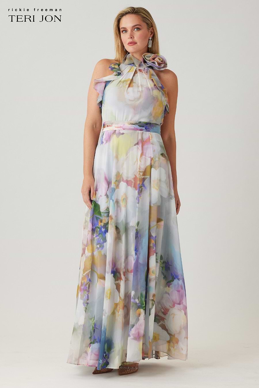 Plus Size Image Light Blue Multi
