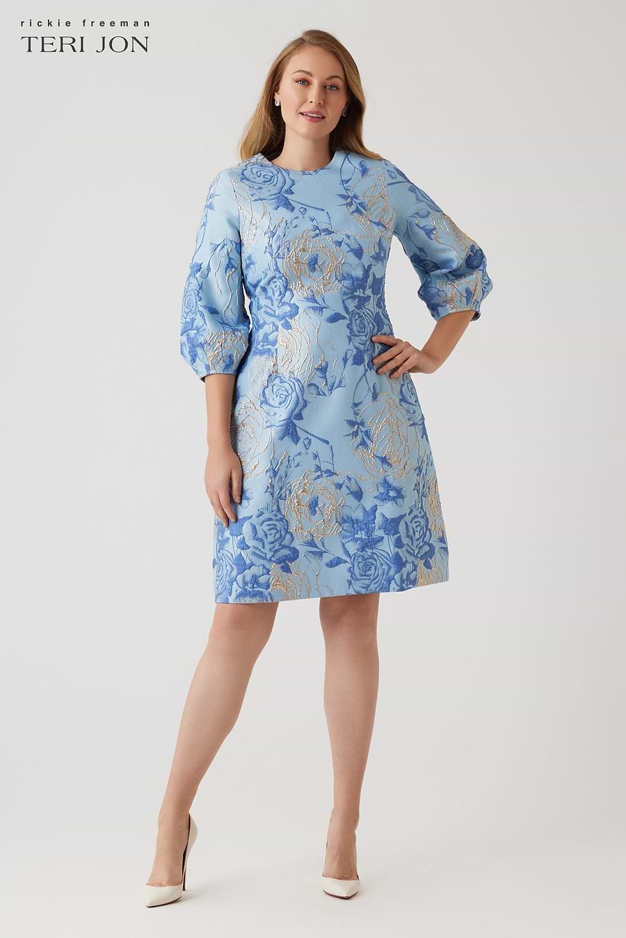 Plus Size Image Light Blue Multi