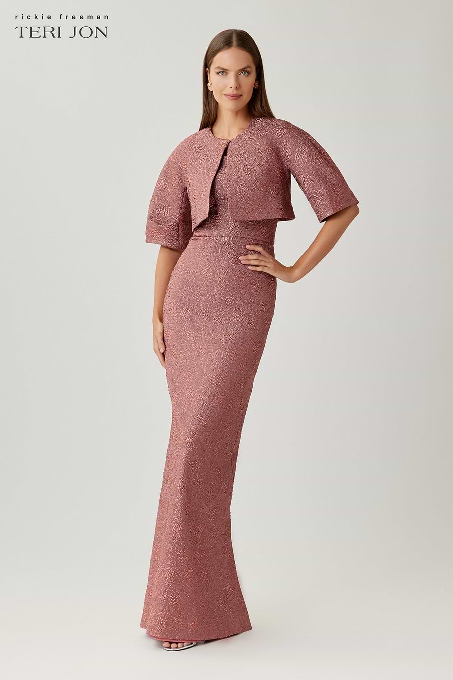 Metallic Jacquard Bolero
