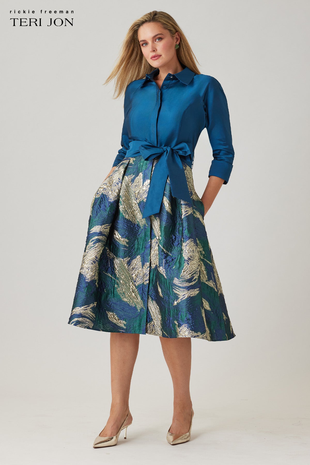 Plus Size Image Peacock Gold