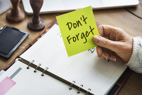 dont forget post it note
