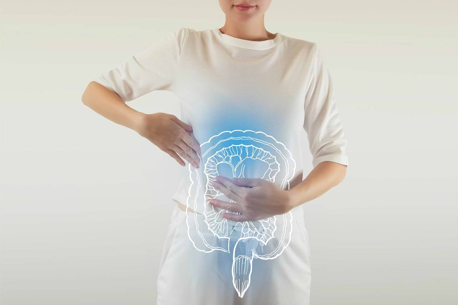 Best Time to Take Probiotics: Digestive illustration on a woman's body