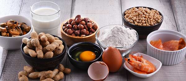 Peanuts, shrimp, eggs and milk--foods that usually cause allergies