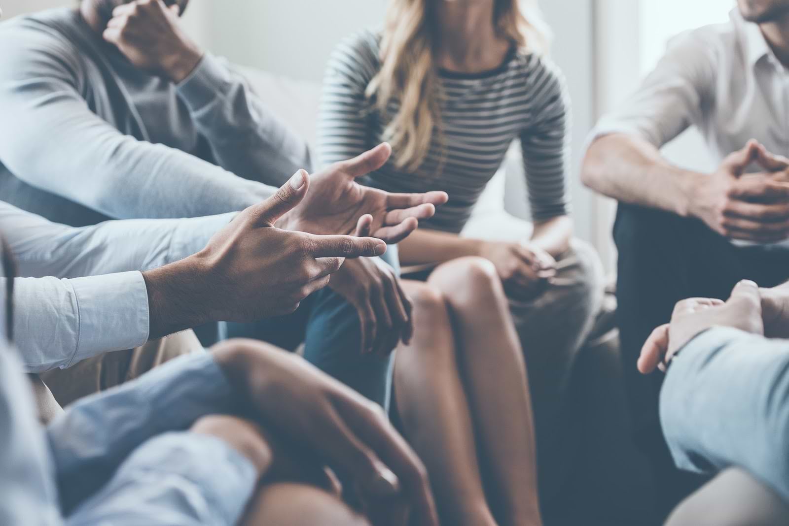 Support group of people