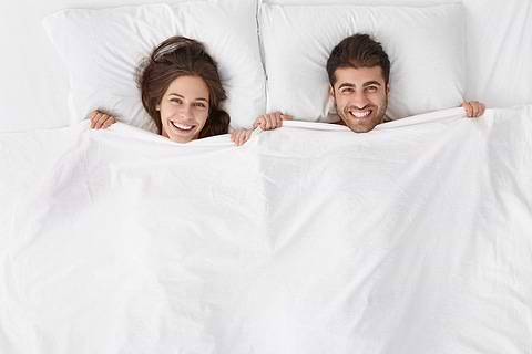 couple sleeping together