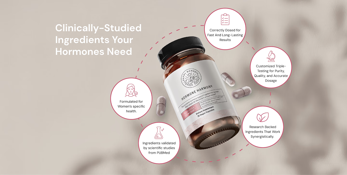 Clinically-studied ingredients your hormones need