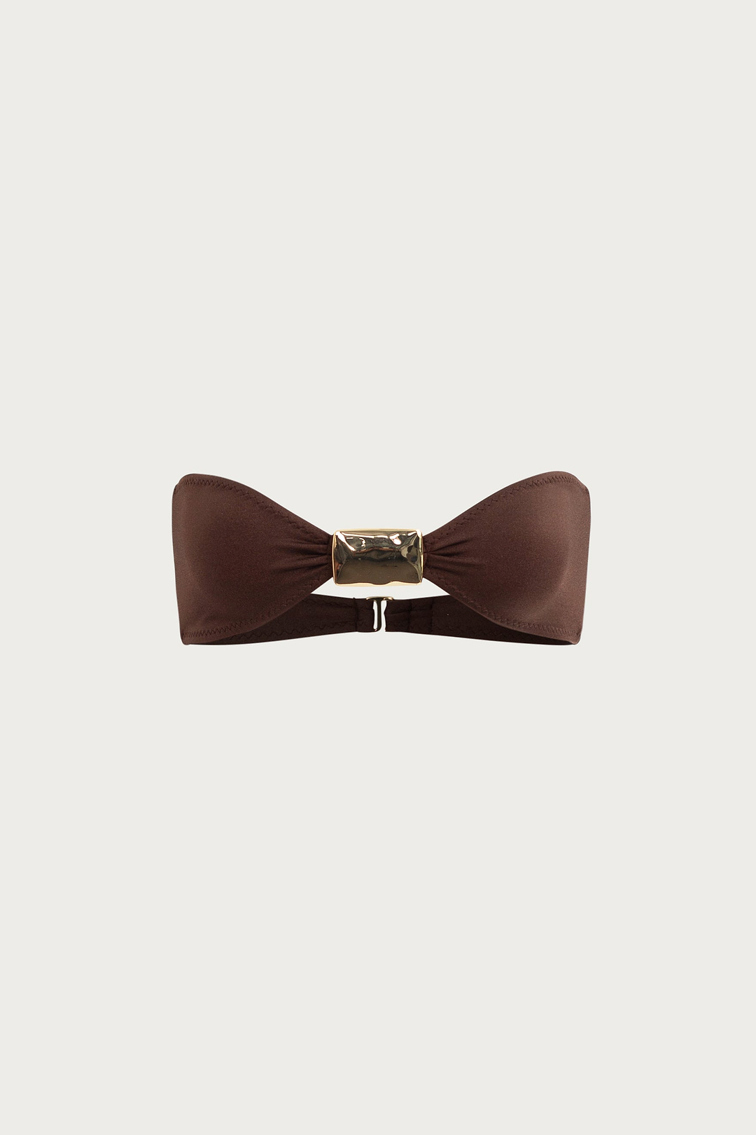 Hammered Bandeau Top (Chocolate Brown)