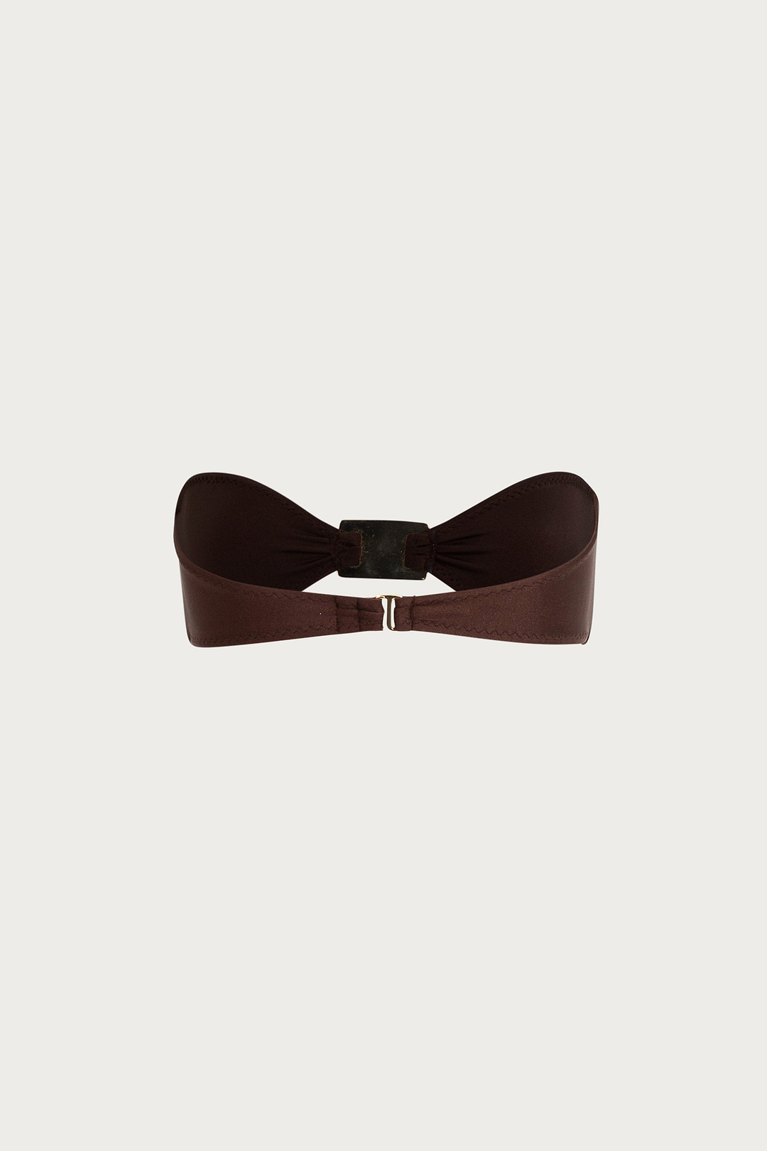 Hammered Bandeau Top (Chocolate Brown)