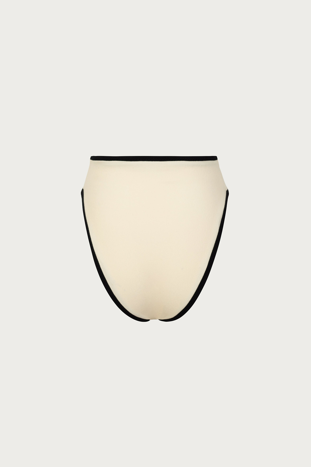 High Rise Bottom (Faux Suede Cream/Black)