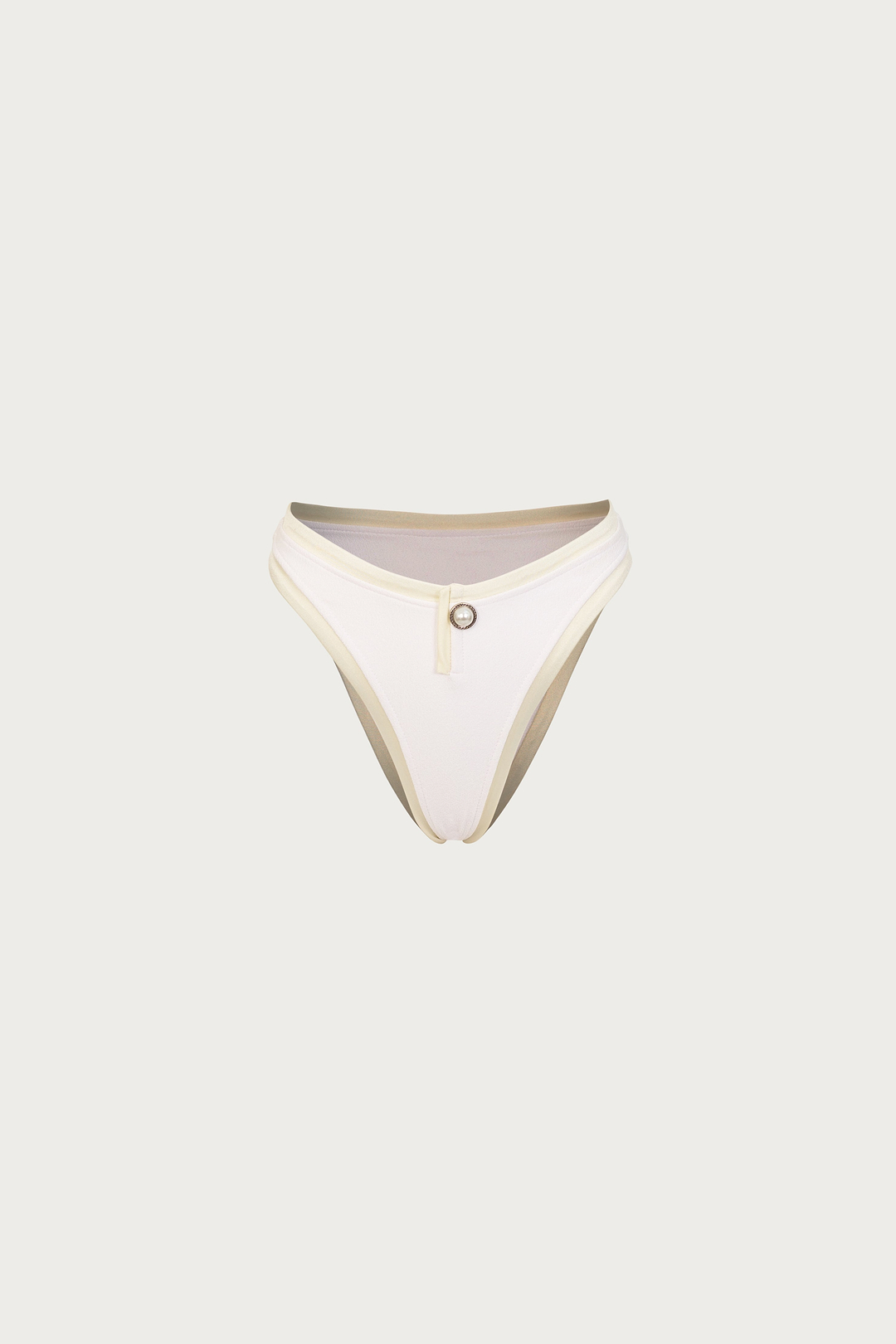 The Grace Bottom (Faux Suede White/Cream)