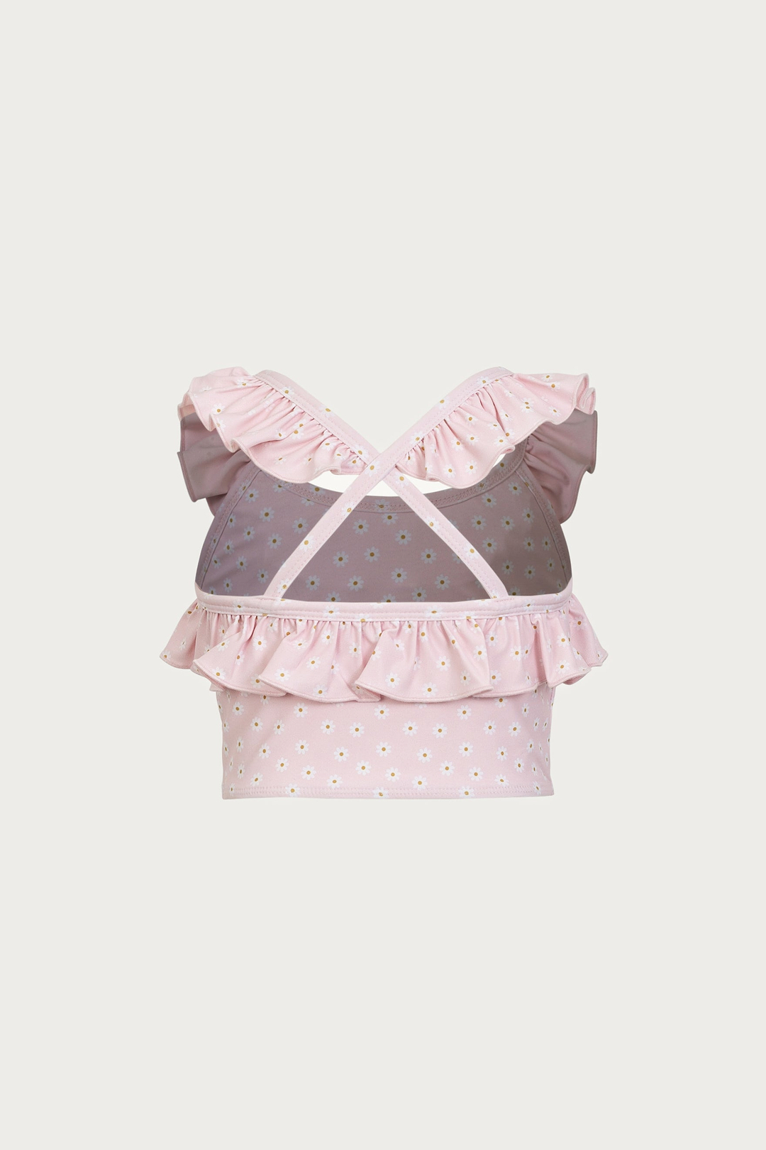 flounce tankini (pink daisy)