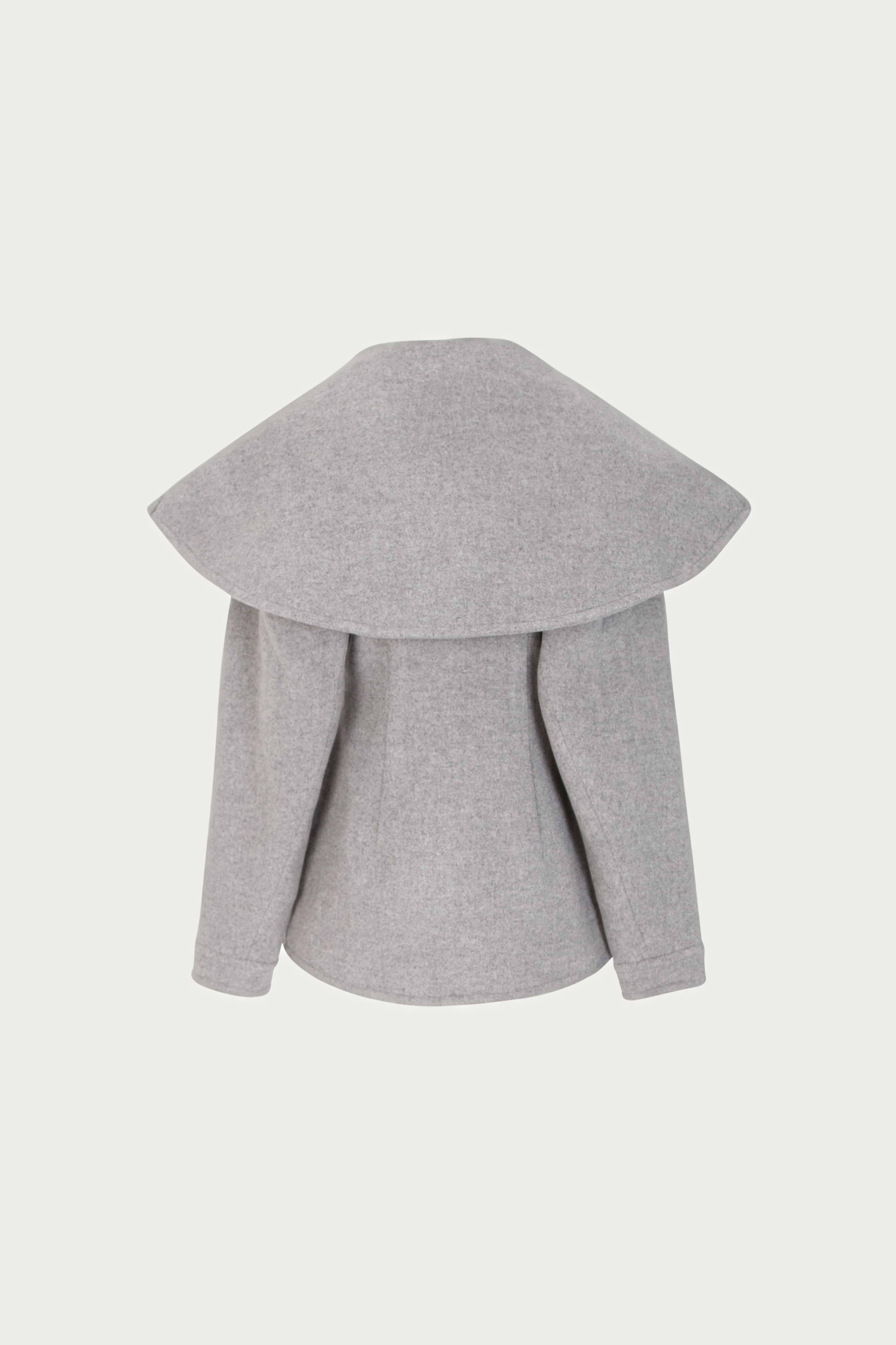 SAME | Short Wool Coat | Gray | Women's Outerwear