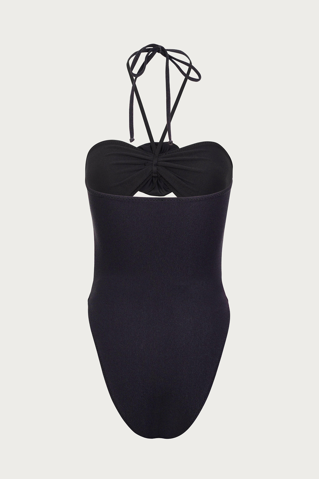 SAME Rose Cut Out One Piece | Faux Suede Black/Black