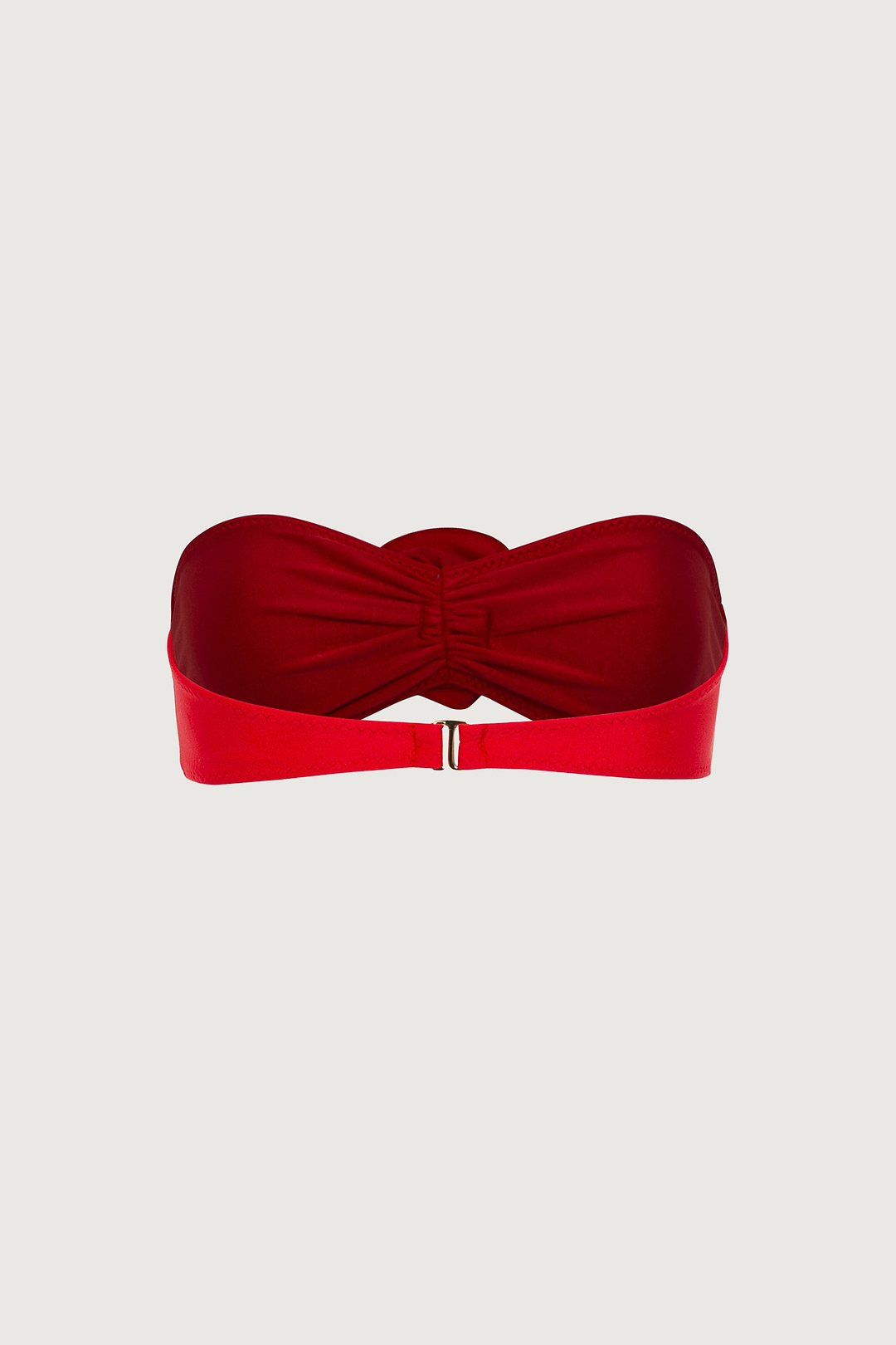 Rosette Bandeau Top (Scarlet Red/Red)