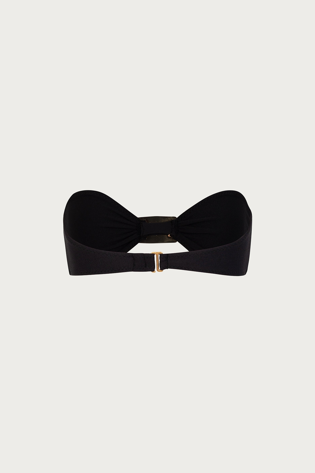 Hammered Bandeau Top (Faux Suede Black)