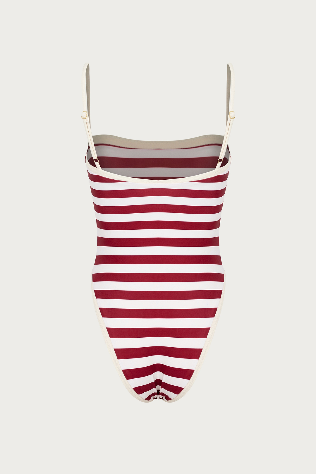 Colorblock One Piece (Burgundy Stripe)