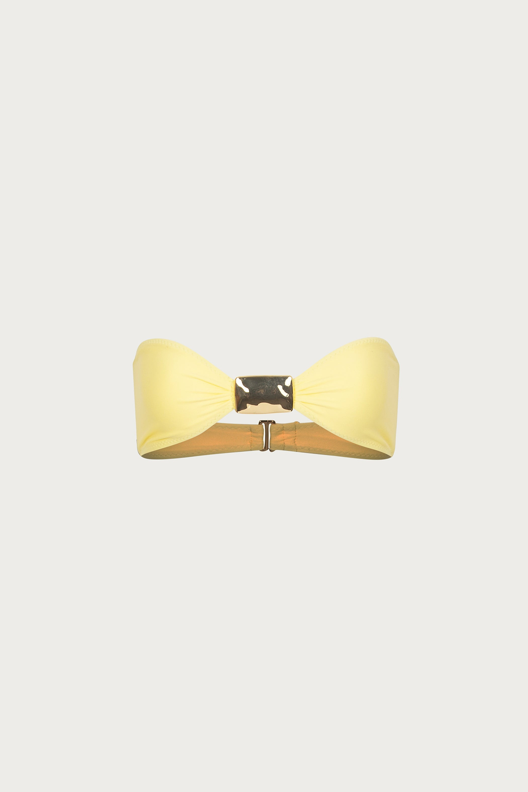 Hammered Bandeau Top (Butter Yellow)