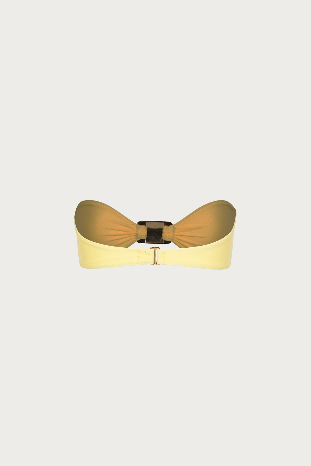 Hammered Bandeau Top (Butter Yellow)