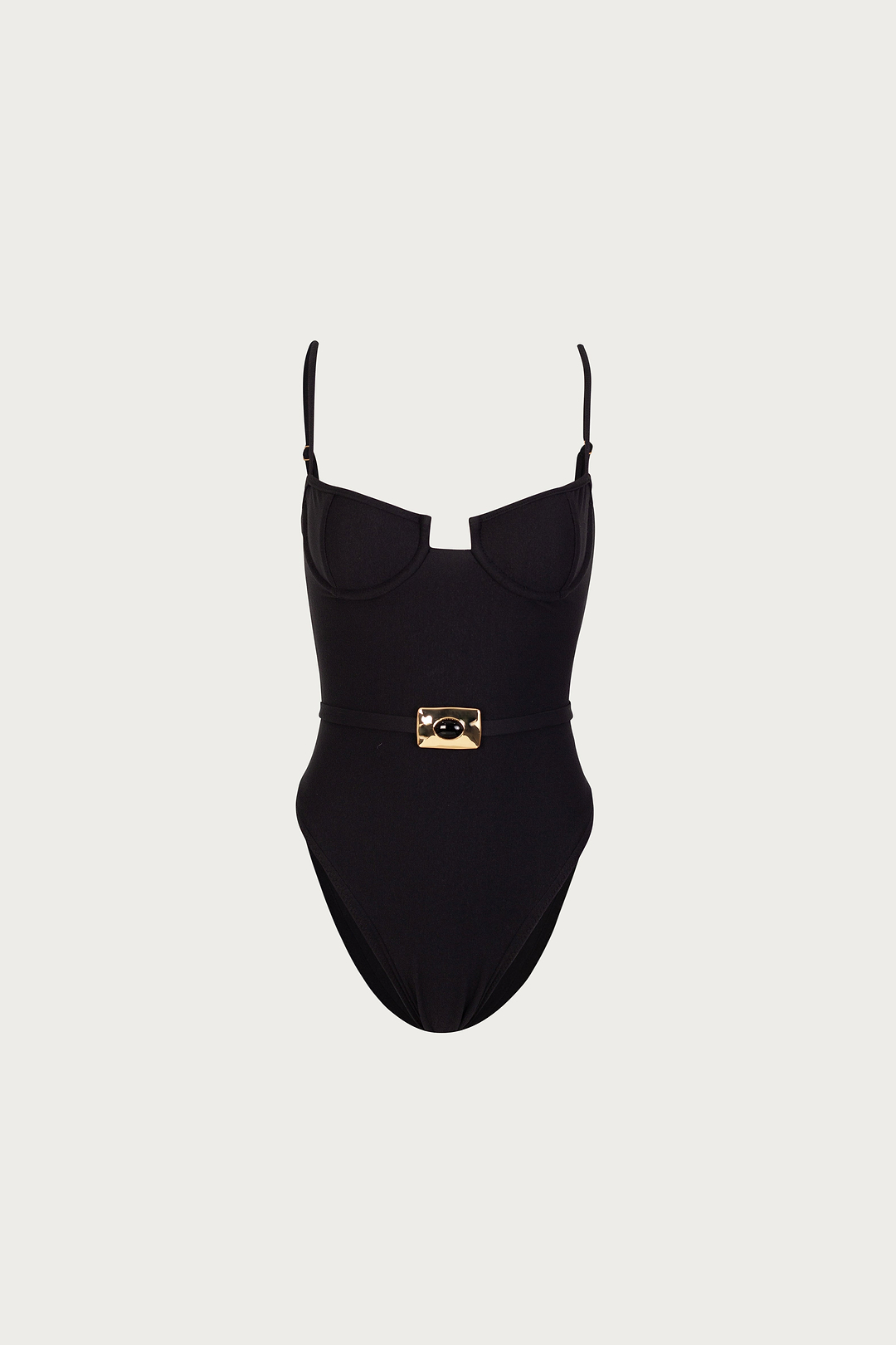 Hammered Stone One Piece (Faux Suede Black)