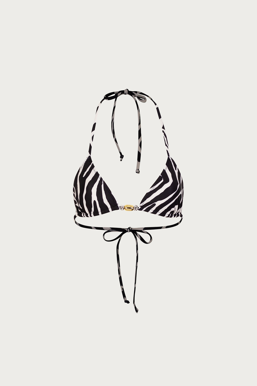 Stone Beaded Triangle Top (Zebra)