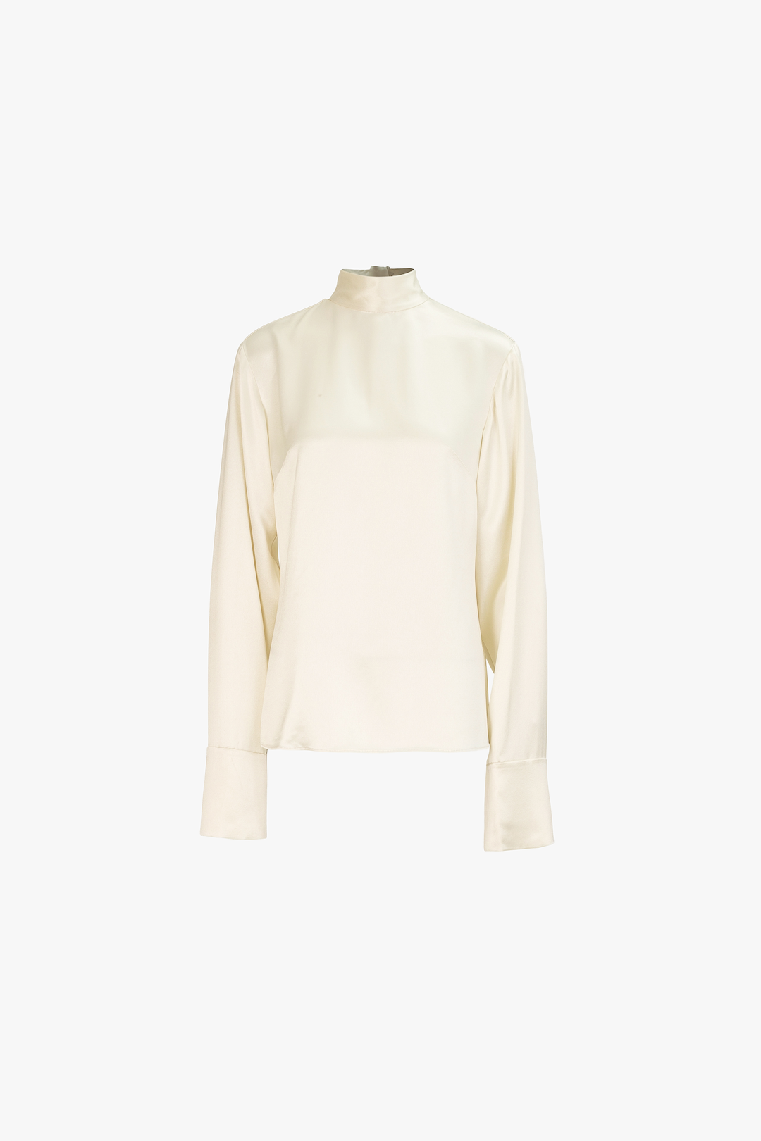 Silk Long Sleeve Blouse (Cream)