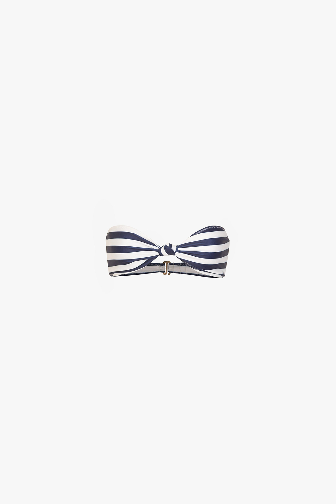 Knotted Bandeau Top (Navy Cream Stripe)