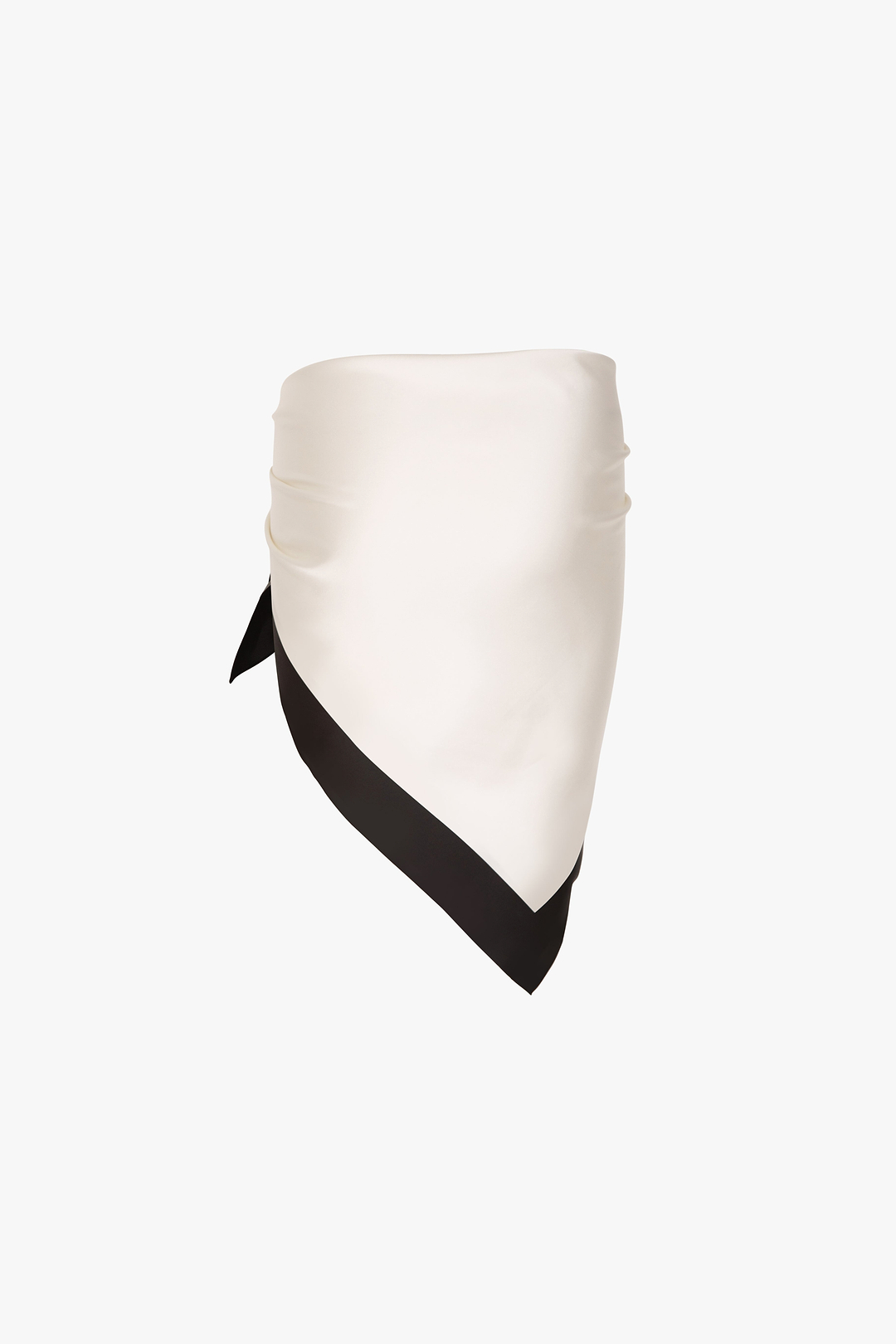 Silk Scarf (Cream/Black)