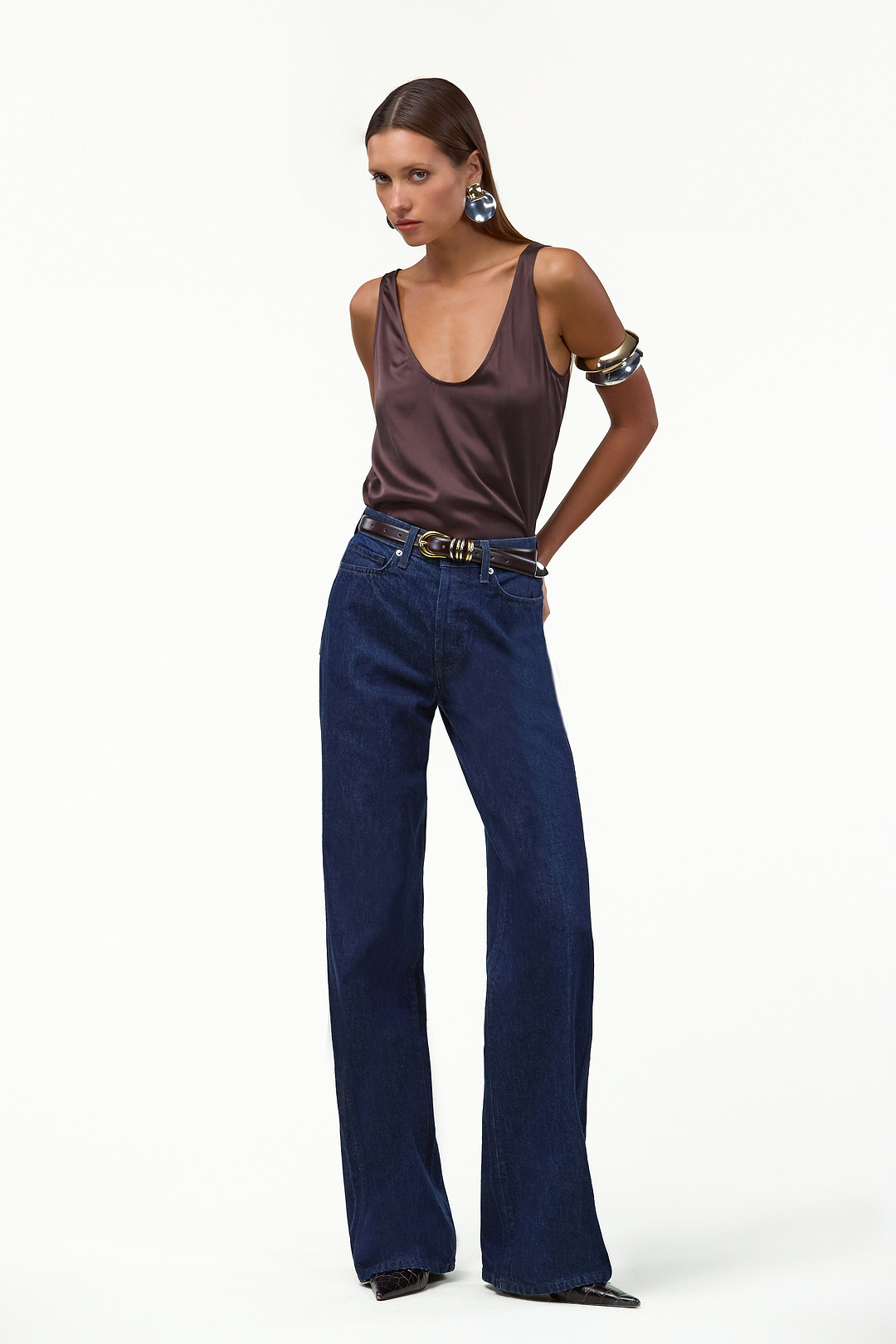 The Wide Leg Jean (Dark Indigo)