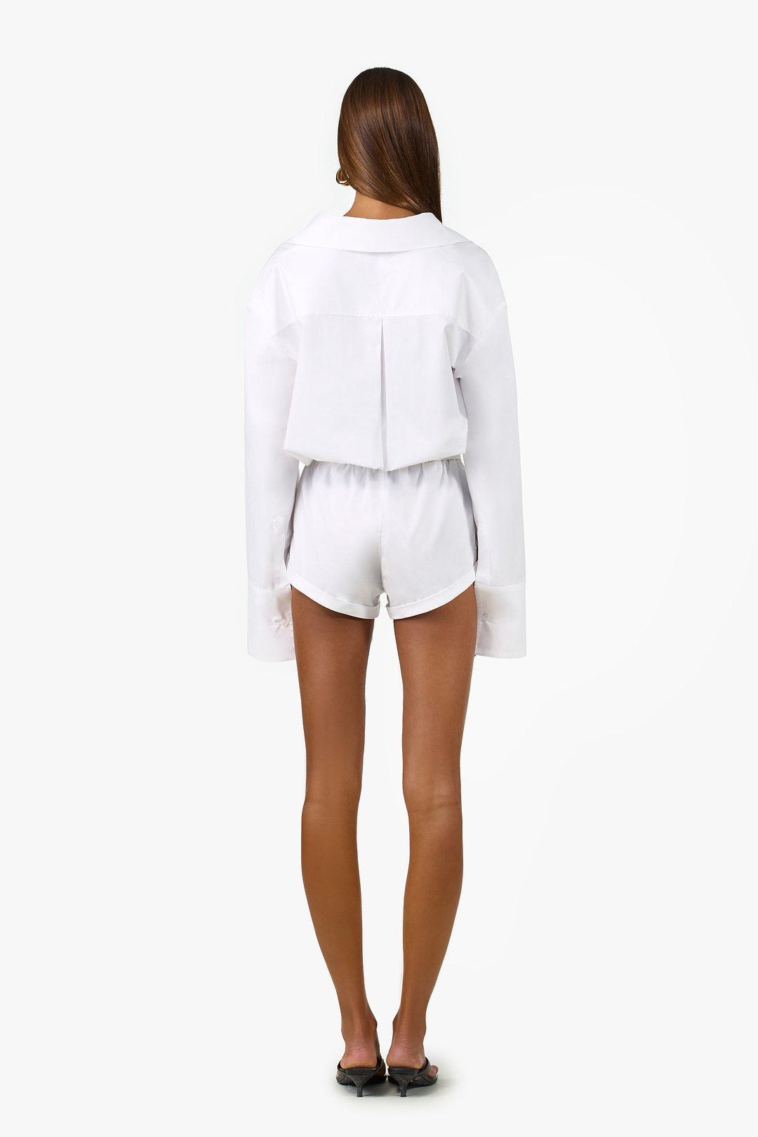 Poplin Romper (White)