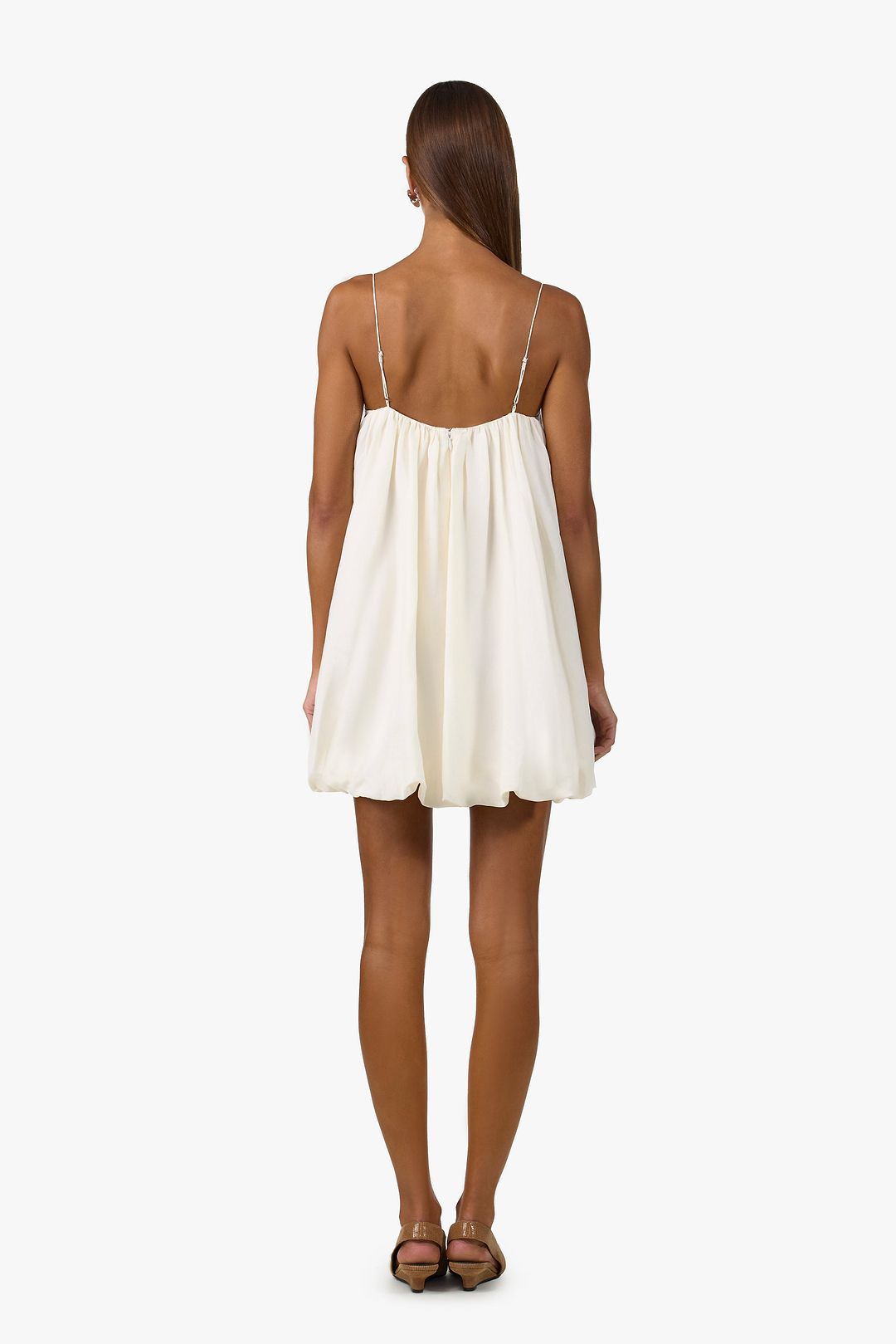 Bubble Mini Dress (Cream)