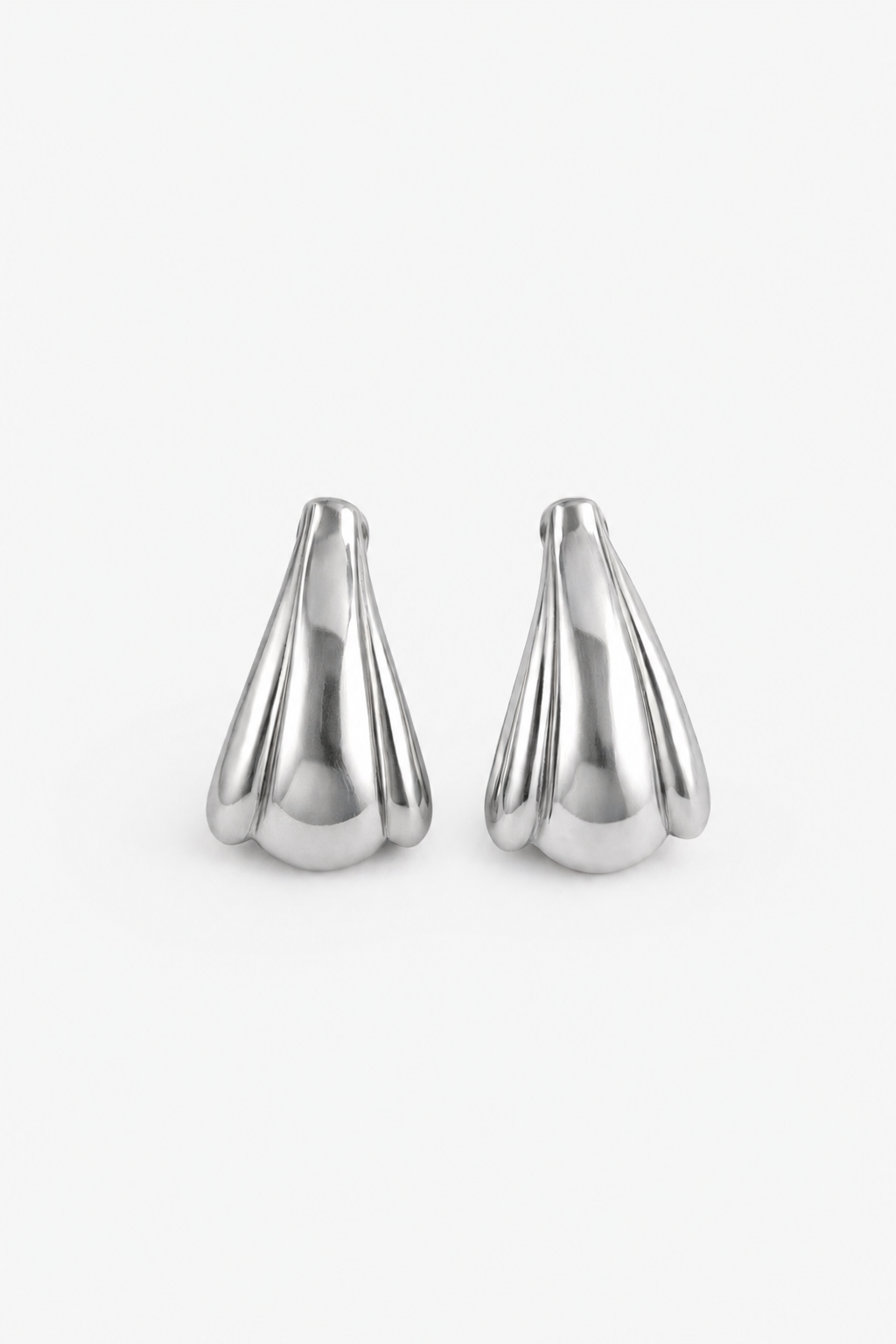 Edge Hoop Earring (Silver)