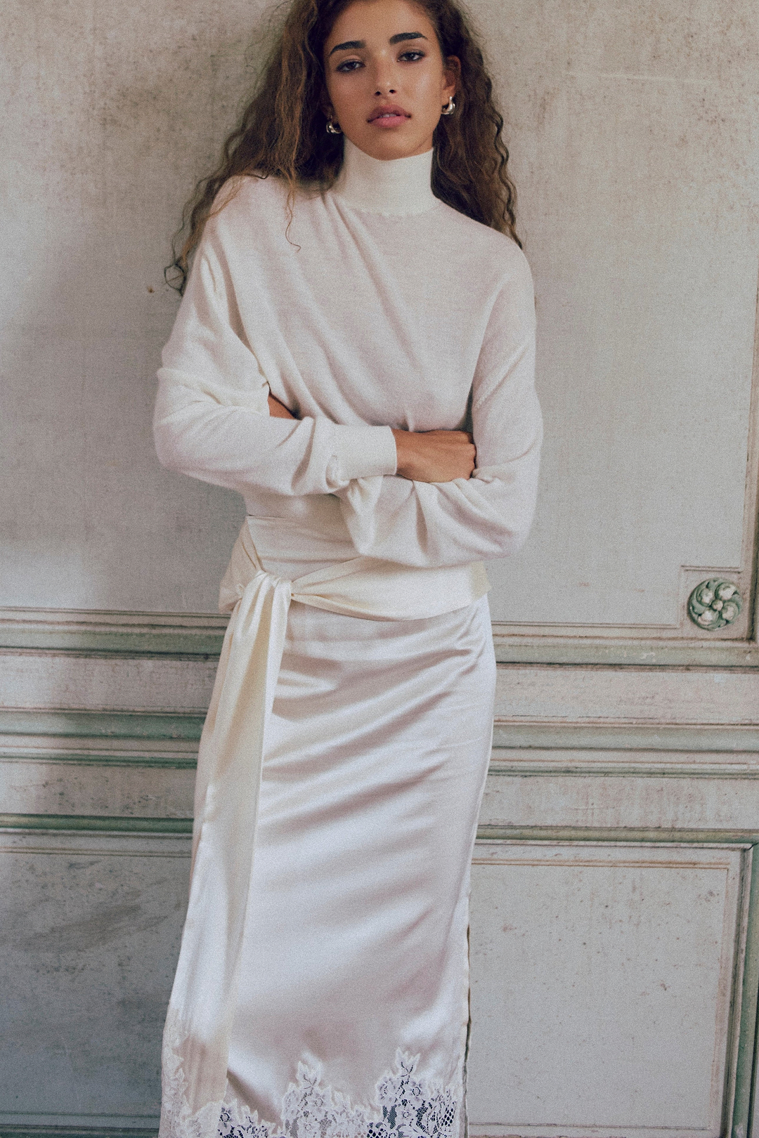 Relaxed Cashmere Turtleneck (Cream) (NEW SKU)
