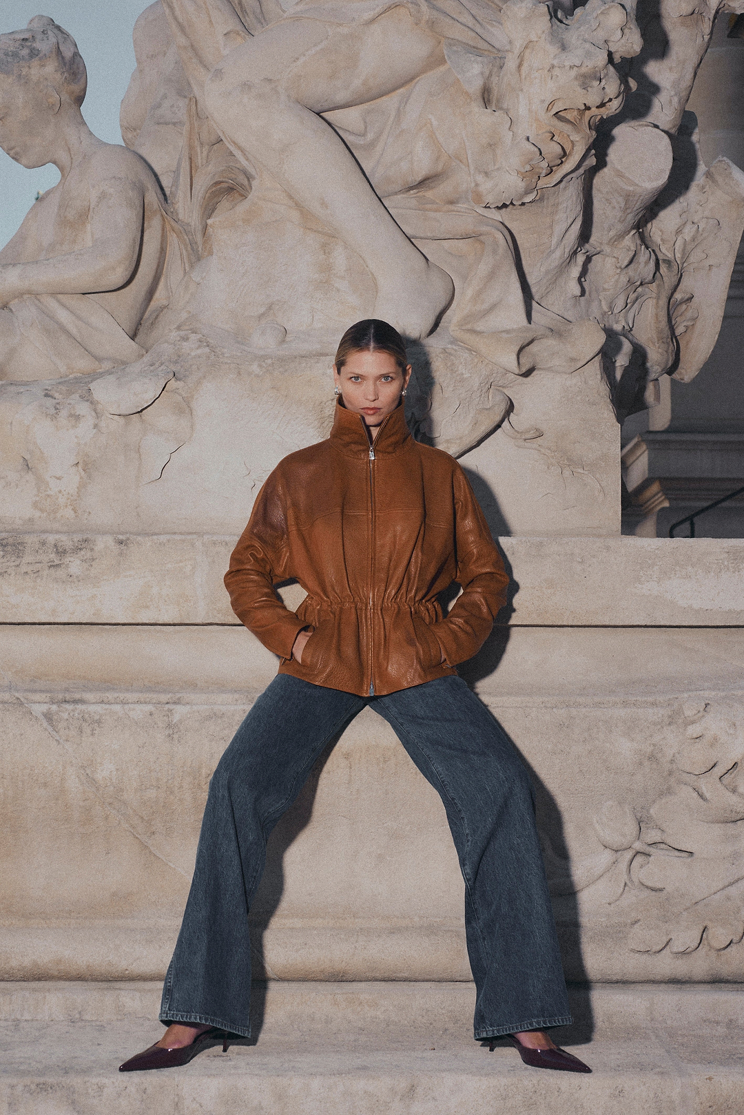 The Leather Parka (Cognac)
