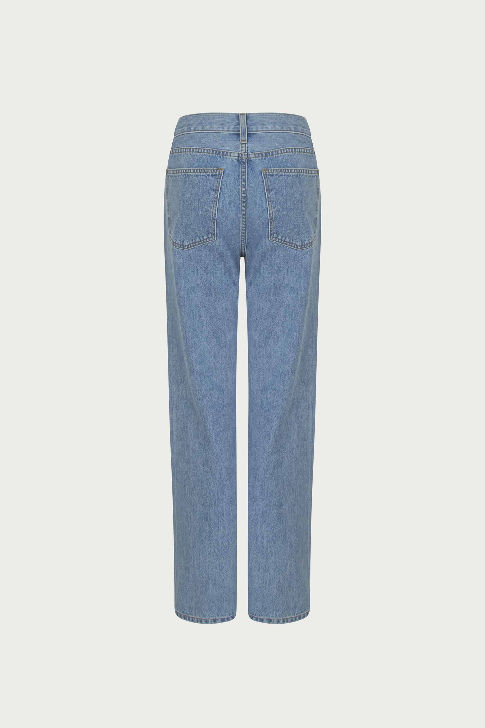 The Straight Ankle Jean (Classic Blue)
