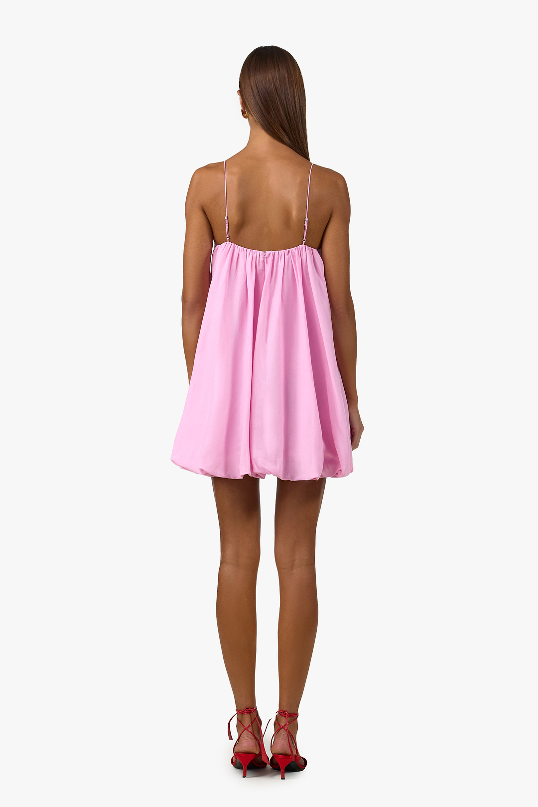 Bubble Mini Dress (Lilac Pink)