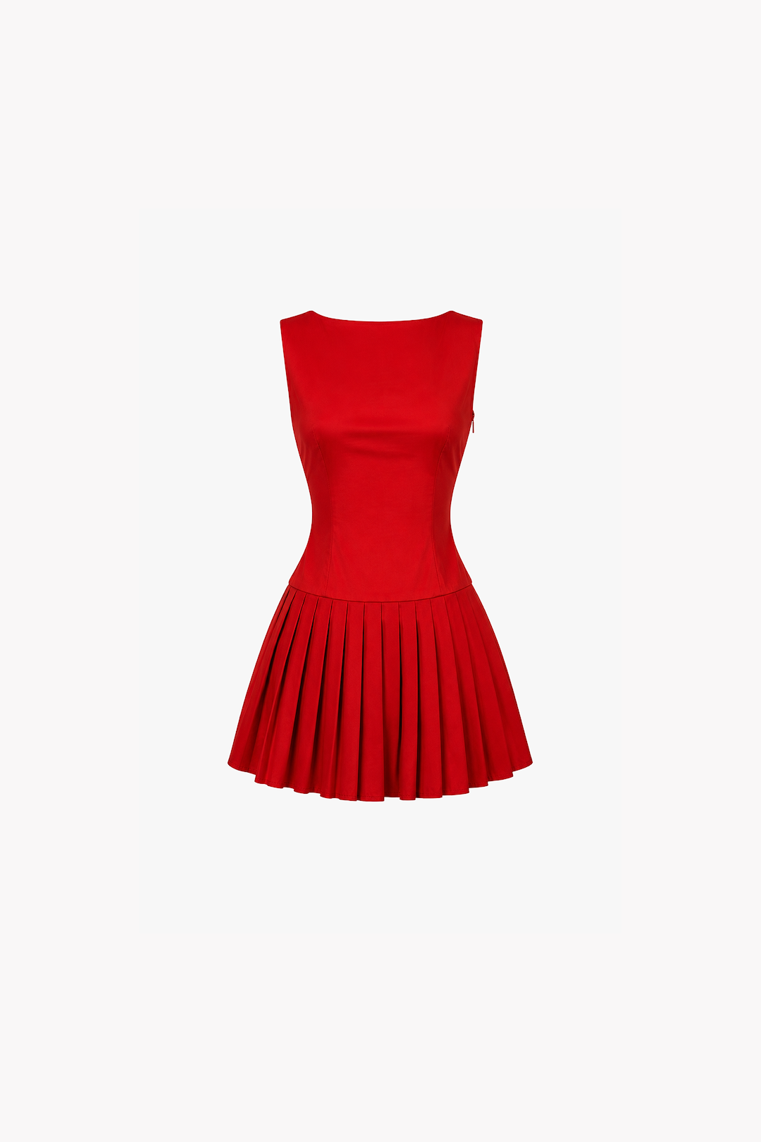 Poplin Mini Dress (Red)