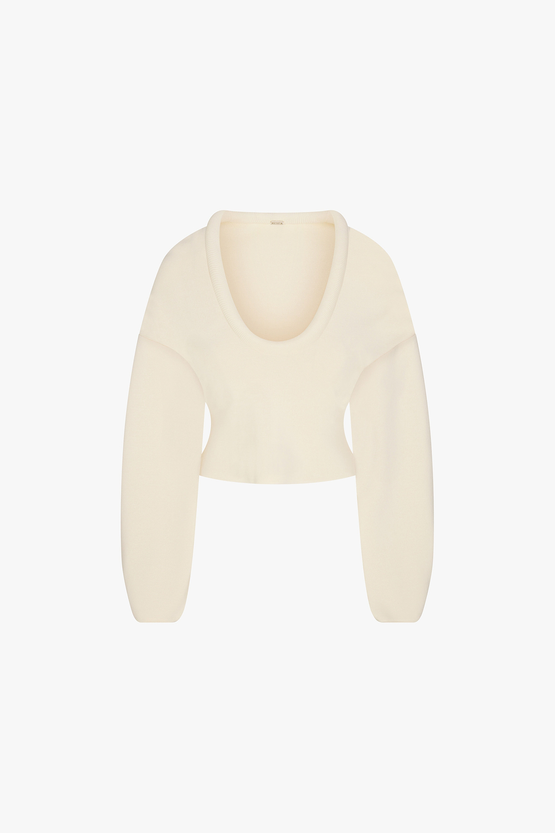 Knit Barrel Sweater (Cream)