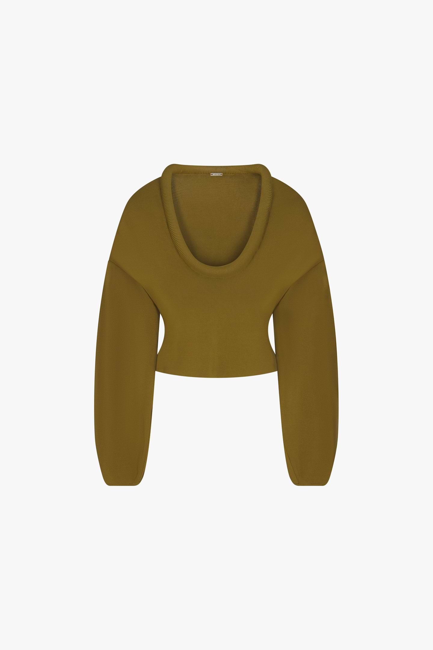 Knit Barrel Sweater (Olive)
