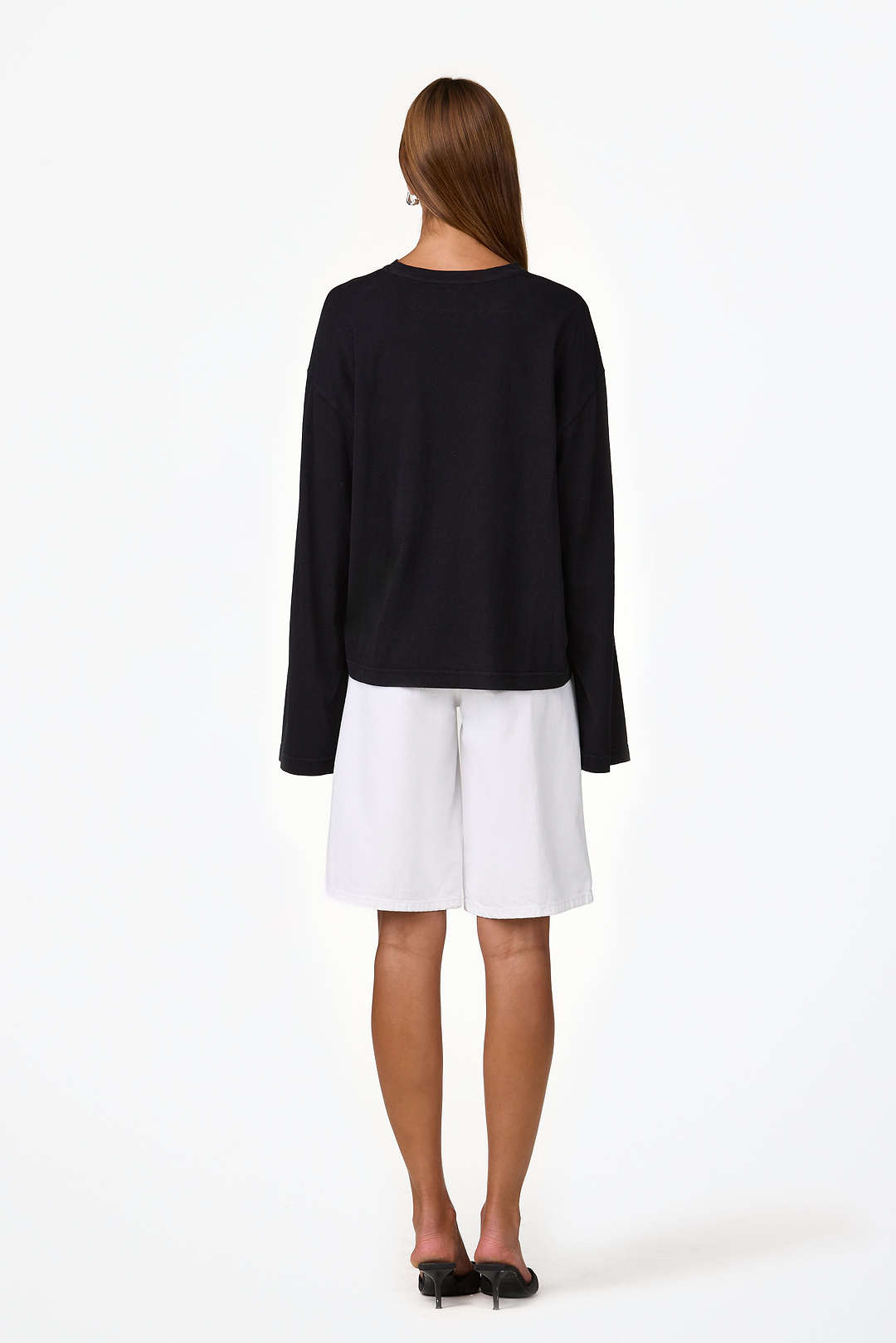 The Boyfriend Long Sleeve Tee (Black)