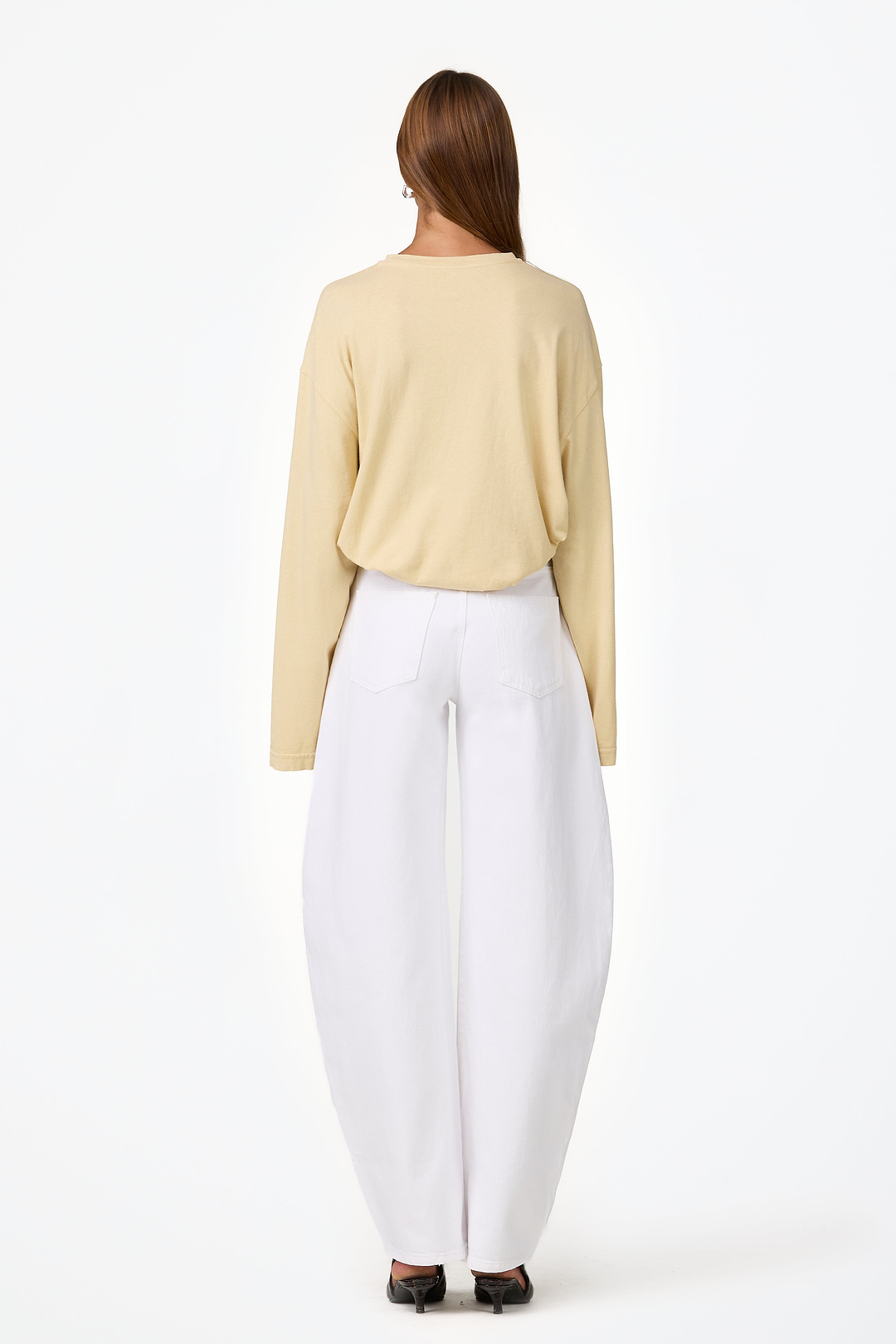 The Boyfriend Long Sleeve Tee (Wheat)