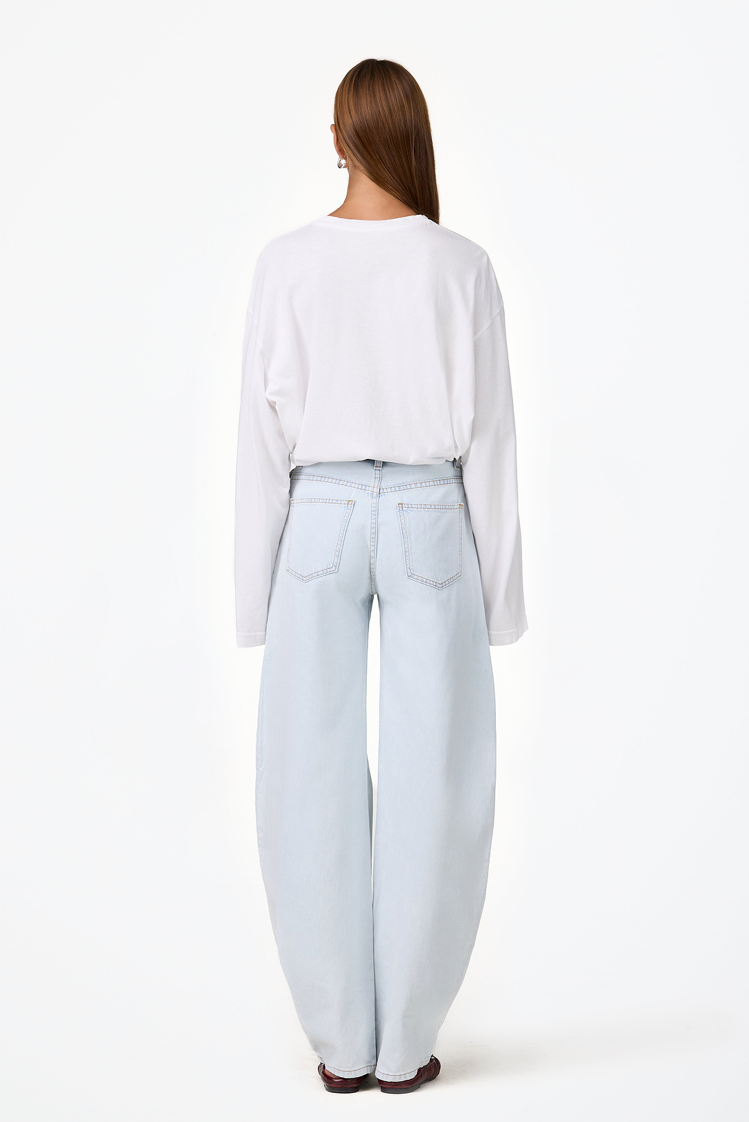 The Boyfriend Long Sleeve Tee (White)