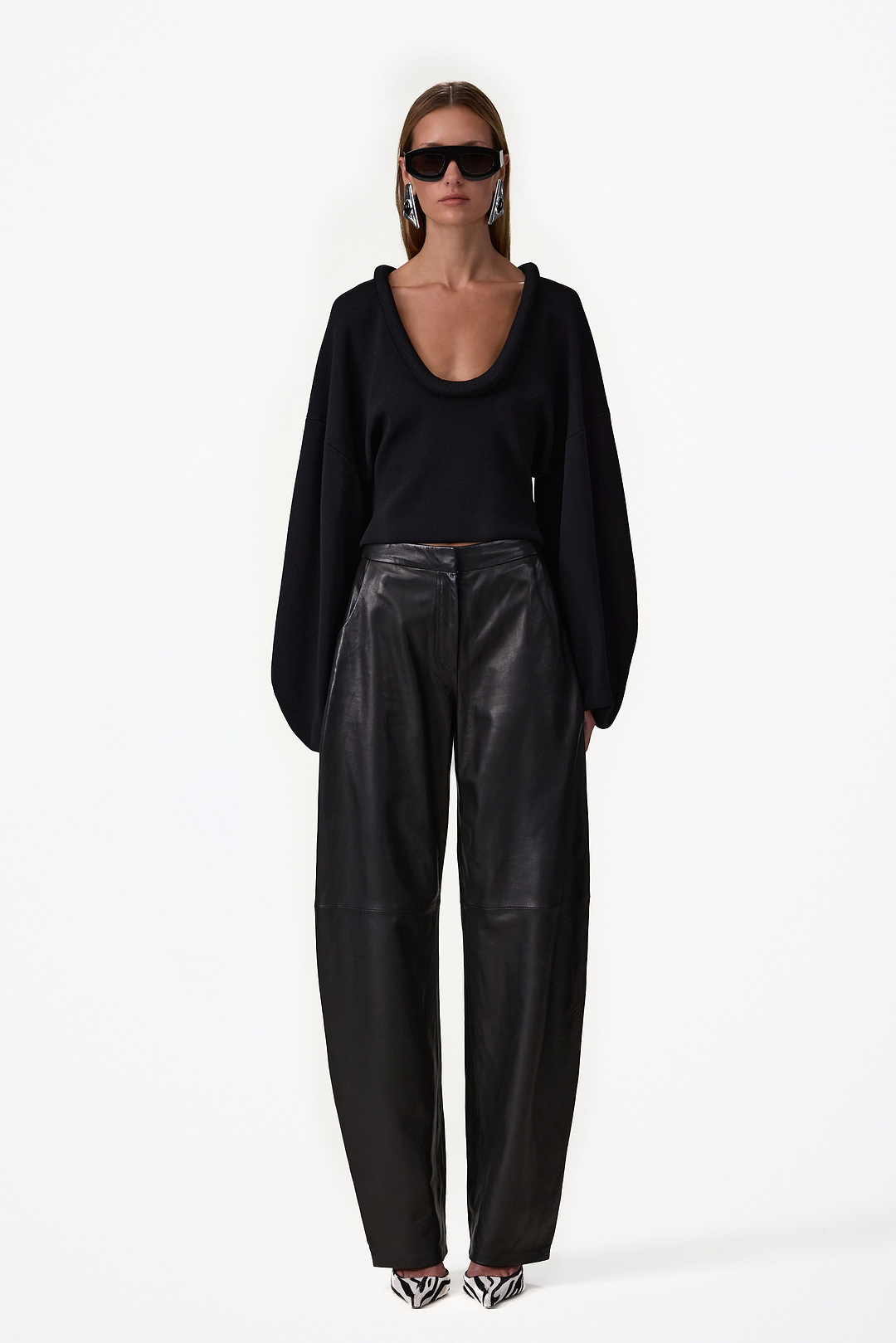 Knit Barrel Sweater (Black)
